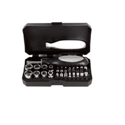 Kit Herramientos PITCAIRN Set de Herramientas con Desarmador de 16 Puntas/ 8 Dados Intercambiables/ Mango Ergonómico/ Medidas 13