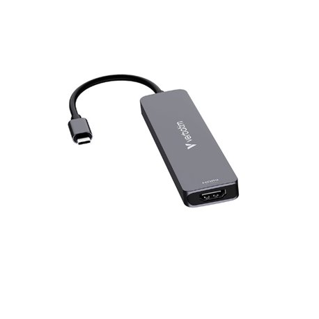 Hub Verbatim multipuerto USB C Essentials 7 puertos modelo VB32158 color Plateado