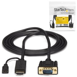 Convertidor Startech Cable de 1.8m Convertidor Activo HDMI a VGA Adaptador 1920x1200 Modelo HD2VGAMM6