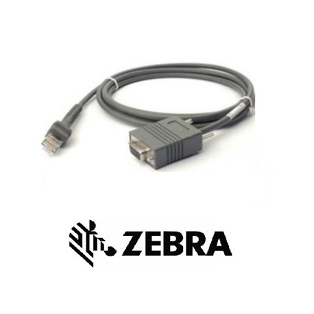 CABLE ZEBRA SERIAL GREY DB9F.7FT2MST.TXD-2.W
