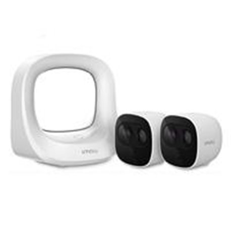 IMOU BY DAHUA  CELLPROKIT2   KIT  DE 2 CAMARAS DE 2 MEGAPIXELES 100% LIBRE DE CABLES MAS ESTACION BASE/ BATERIA RECARGABLE/ PIR/