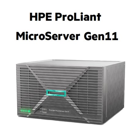 Servidor HPE Smart Choice Proliant Microserver G11 Intel Xeon E2434 4c 16GB 2TB (2*1TB) Fuente externa 180w LA