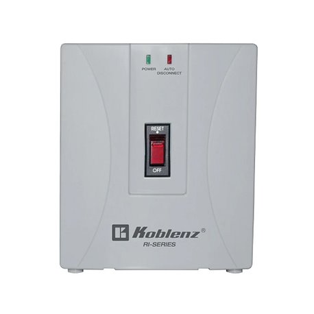 Regulador Koblenz RI-20 C de 1900 VA 1400 Watts línea blanca 1 contacto aterrizado y regulado ideal para refrigeradores de hasta