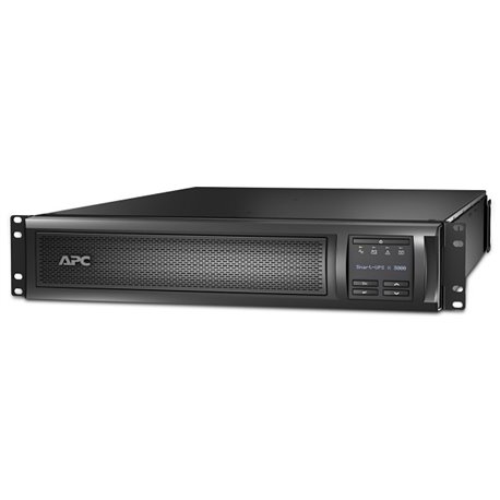 UPS APC Smart X SMX3000RMLV2U rack 2U/torre 2800VA/ 2700W LCD 100-110-127V 3-NEMA 5-15R 3-NEMA 5-20R 1-NEMA L5-30R