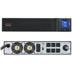 UPS APC Easy online SRV3KRARK rack 2U doble conversión onda sinusoidal pura 3000VA/2400W 120V LCD 6x NEMA 5-20R y 1x NEMA L5-30R