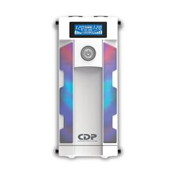 UPS CDP Gaming GSMART1516 1500VA/900W LCD luces RGB 16 NEMA 5-15R (8 c/protección batería) 2x USB-C y 8x USB-A carga total 2.4A