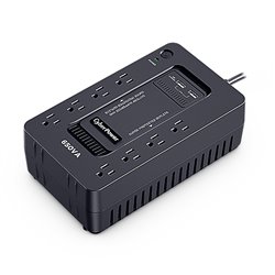 UPS Standby CyberPower SX650U 650VA/360W 8 NEMA 5-15R (4 c/respaldo batería) 2x puertos USB carga120V GreenPower UPS