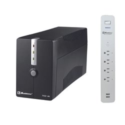 UPS Koblenz 7016 USB/R 700VA/360W + Barra Supresor SPS-4CUSBWIFI WiFi 6 NEMA 5-15R (4 c/protección batería) 3 indicadores LED 12