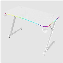 Escritorio Gamer Balam Rush Olympus Spot Glow Pro MRX8000 RGB 120x60x74 incluye accesorios blanco