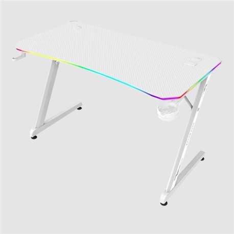 Escritorio Gamer Balam Rush Olympus Spot Glow Pro MRX8000 RGB 120x60x74 incluye accesorios blanco