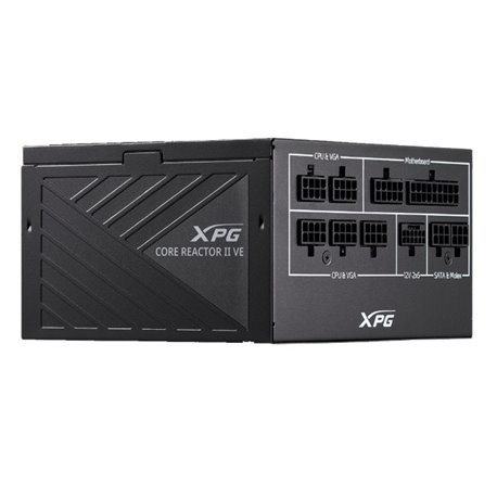Fuente de Poder XPG 750W CORE REACTOR II VE 80 Plus Gold FDB Rodamiento Hidraulico 120mm 3xPCIE ATX 3.1