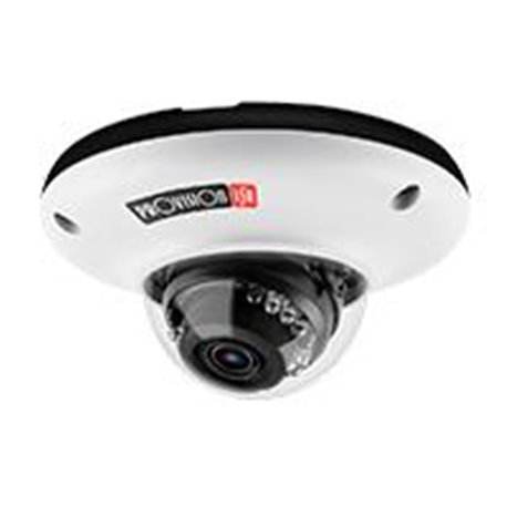 CAMARA PROVISION ISR, MINI DOMO IP, 4 MP, LENTE FIJO 3.6 MM, IR 10 MTS, D/N, POE, ONVIF, MICRÓFONO INCORPORADO, ANTIVANDALICA, S