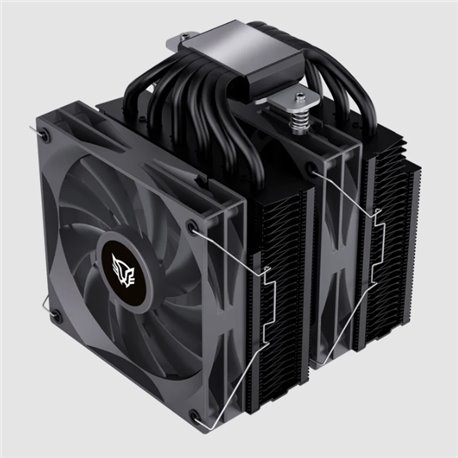 Enfriamiento de Aire Balam Rush Heliux Expert HEX90 Negro Display para monitoreo de temperatura RGB 6 Pipas TDP 295 W Legend