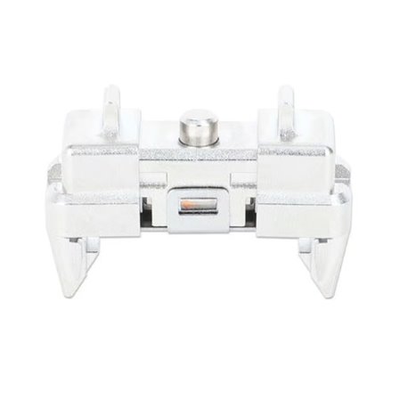 Clip montaje Manhattan para panel de parcheo plateado 19 pulgadas 12 piezas 32.5x27x15mm