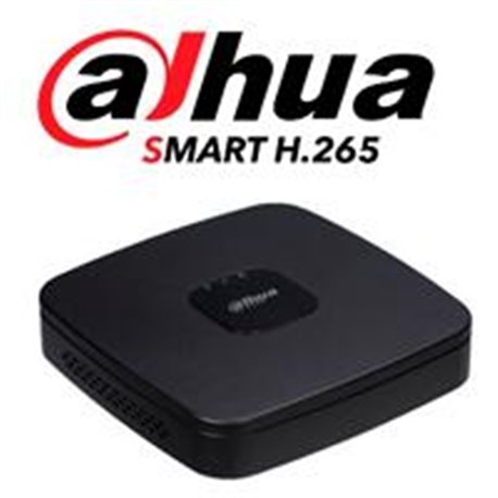 DVR DAHUA 4 CANALES HDCVI PENTAHIBRIDO 720P/ 1080P LITE/ H265/ HDMI/ VGA/ 1 CH IP ADICIONAL 41/ 1 SATA HASTA 10TB/ P2P/ SMART AU