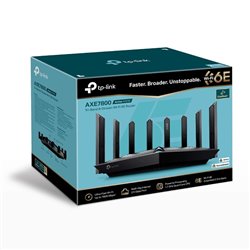 Router TP-Link Wi-Fi 6E Archer AXE95 One Mesh AXE7800 Tri-banda 6+5+2.4 GHz 4x4 MU-MIMO OFDMA 8 antenas 1xUSB 3.0 1xUSB 2.0