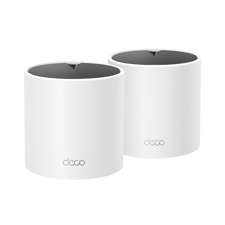 Sistema Deco X15 (2 piezas) TP-Link Mesh Wi-Fi 6 AX1500 (2 puertos RJ45 gigabit por pieza) 2x2 MU-MIMO OFDMA Beamforming