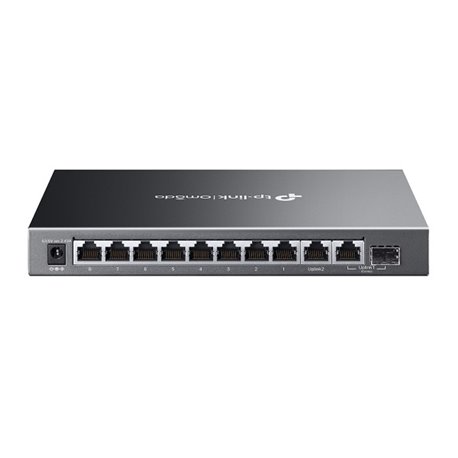 Switch Easy Managed TP-Link Omada ES210GMP escritorio/montaje pared 8x RJ45 gigabit PoE+802.3af/at max. 123W 1x RJ45 gigabit upl