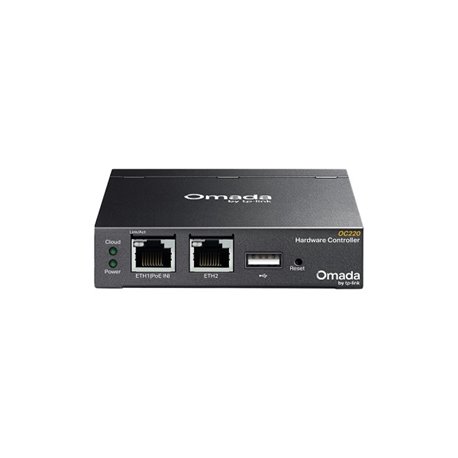 Controladora Cloud Omada TP-Link OC220 gestión centralizada para redes 2x RJ45 (1x 802.3af PoE) 1x USB 2.0 1x Micro USB hasta 10