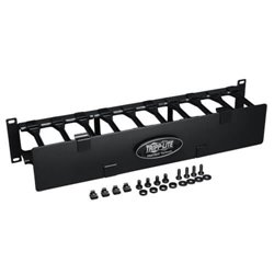 Organizador de cables TrippLite series SRCABLEDUCT2UHD 2U de alta capacidad de 19 pulgadas conducto de peine con tapa de bisagra