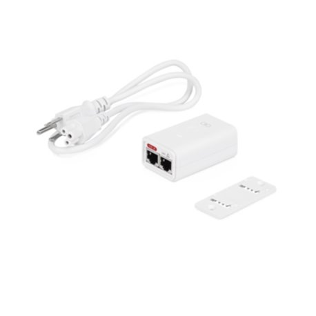 Inyector Ubiquiti POE-24-7W-G-WH - Inyector PoE Gigabit con proteccion contra descargas alimentación de 24V DC a 0.3A y capacida