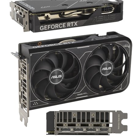 Tarjeta de video Asus 8GB GeForce RTX 4060 V2 2xfan DDR6 DLSS 3 OC 1xHDMI 3xDP DUAL RTX4060-8G-V2