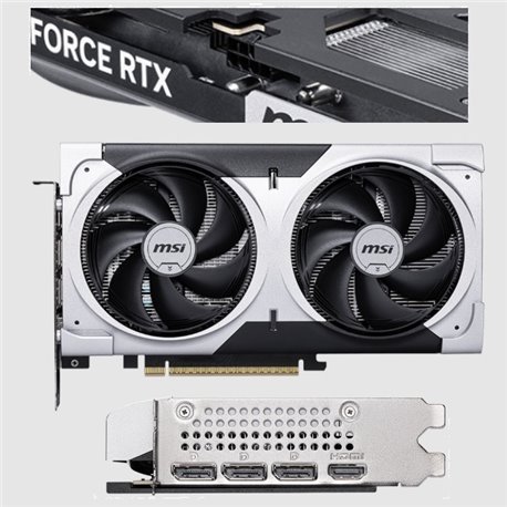 Tarjeta de video MSI 8GB GeForce RTX 5060 TI VENTUS PLUS 2xfan GDDR7 DLSS4 OC 1xHDMI 3xDP