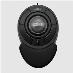 MOUSE ALAMBRICO TRACKBALL VIRTUOS ART X MI787 Ergonomico DPI 1600 Negro