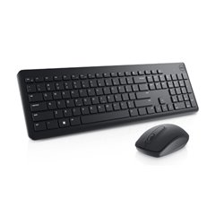 Kit de Teclado y Mouse Dell KM3322W Inalambrico Español Negro