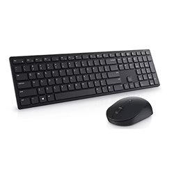 Kit de teclado y mouse Dell KM5221W inalambrico español negro