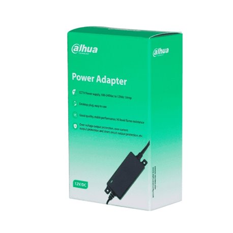 Fuente Dahua DH-PFM325D-1210US Fuente de poder regulada 12 vcd 1amperes . Ideal para camaras de CCTV, con protección termica ava