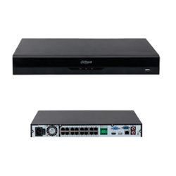 NVR DAHUA 16 CANALE 8 MEGAPIXELES /16 CANALES IP/ WIZSENSE/ 4K CON IA / 16 PUERTOS POE / 2 BAHIAS DISCOS DUROS / 1CH RECONOCIMIE
