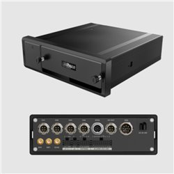 Dvr movil Dahua DHI-MXVR4104-GFWI de 4 canales HDCVI 1080p + 4 canales IP H.265 GPS 4G P2P WiFi soporta 1 HDD de 2.5in y 1 tarje