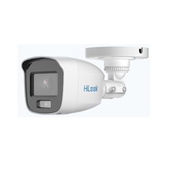 Camara Hilook THC-B129-PS Tipo Bala 2 mpx Imagen a Color 24/7 / Lente 2.8 mm / Luz Blanca 20 mts / IP66 / Policarbonato / Microf