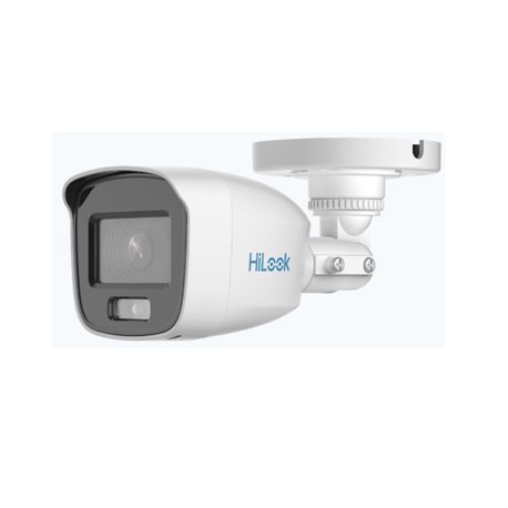 Camara Hilook THC-B129-PS Tipo Bala 2 mpx Imagen a Color 24/7 / Lente 2.8 mm / Luz Blanca 20 mts / IP66 / Policarbonato / Microf