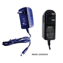 Adaptador de Pared Epcom de 12 Vcc @ 1 Amp Regulado / Uso en Interior / Multiples Usos / Con cable de 95 cm