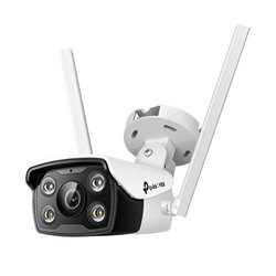 Cámara IP Bullet TP-Link VIGI C340-W Wi-Fi lente 4mm 4MP Full Color exterior IP66 SmartVid visión nocturna H.265+ PoE ONVIF slot