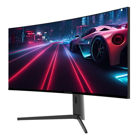 Monitor Balam Rush 40 Exorvit Earth MZX40C curvo negro UWUHD 1MS 5120x2160 120Hz 2xHDMI 1xDP 1xUSB C 3.5mm 2Bocinas Altura ajust