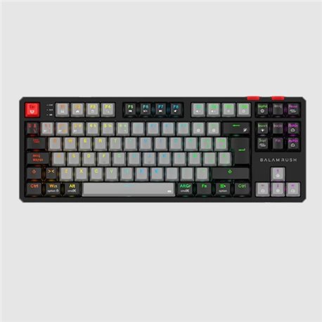 Teclado Gamer Balam Rush Level Pro GK990 Gris-Negro RGB 5 Dispositivos conectados Compatible con Windows / Mac / Android