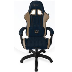 Silla Gamer Balam Rush Power Rush V2 Azul Camel descansa brazos soporta hasta 120kg