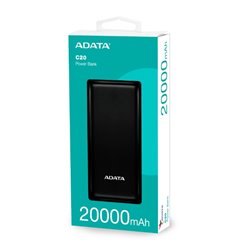 Cargador ADATA Power Bank 20000mAh negro C20 PBC20-BK