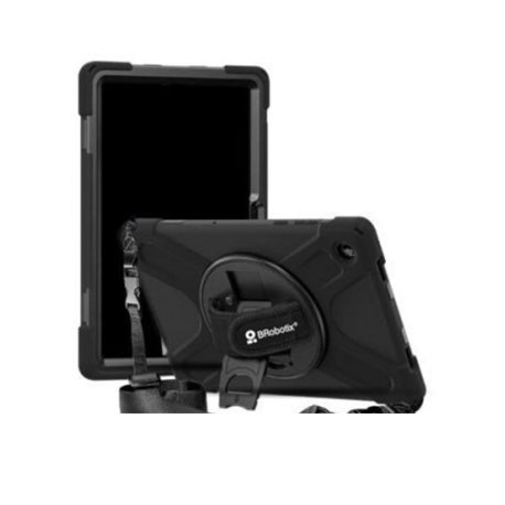 Funda Brobotix de uso rudo con correa y giro 360 para galaxy compatible con A11+ 406931 color Negro