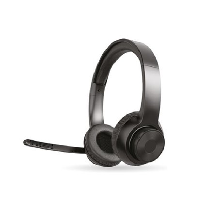 Audifonos Brobotix con microfono ajustable inalambrico Bluetooth Overear color Negro