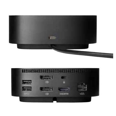 Docking station HP 5TW10AA USB-C G5 15W 1 Cable USB-C 4 USB 3.0 de carga 1 conector de audio combinado 2DP/1RJ45/1HDMI 2.0