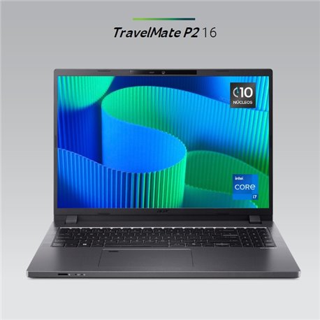Laptop Acer TravelMate P2 16 16 pulg 1920*1080 Intel Core i7-1355U 8GB 512SSD Lector de huellas Windows 11 Pro
