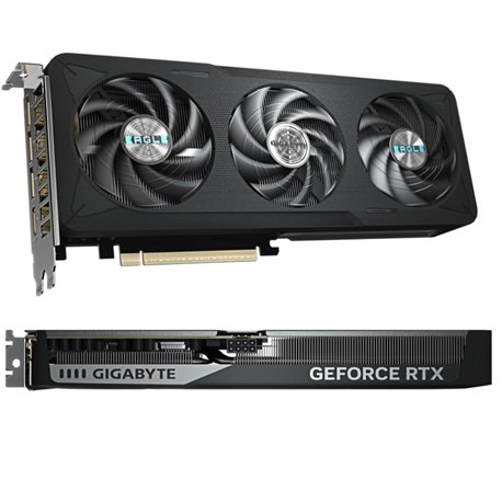 Tarjeta de video Gigabyte 8GB RTX 5060 EAGLE MAX OC GDDR7 PCI-E 5.0 negro xHDMI 3xDP 3xFan GV-N5060EAGLEMAX OC-8GD