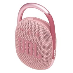Bocina JBL Clip 4 Bluetooth Rosa 8.6cm resistente agua y polvo IP67 carga rapida USB C