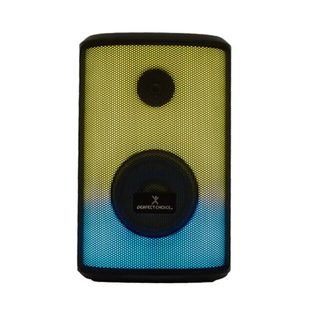 Bocina Perfect Choice Rampage Profesional Portable RGB 30W Color Negro
