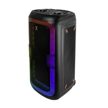 Bocina Bafle Perfect Choice Joy 8 pulg Inalámbrica Batería 3600 mAh Iluminación RGB con Micrófono modelo PC-114017 Color Negro