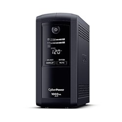 UPS CyberPower Intelligent LCD CP1000AVRLCD 1000VA/600W AVR torre 9 NEMA 5-15R (5 c/respaldo batería) 120V Energy Star